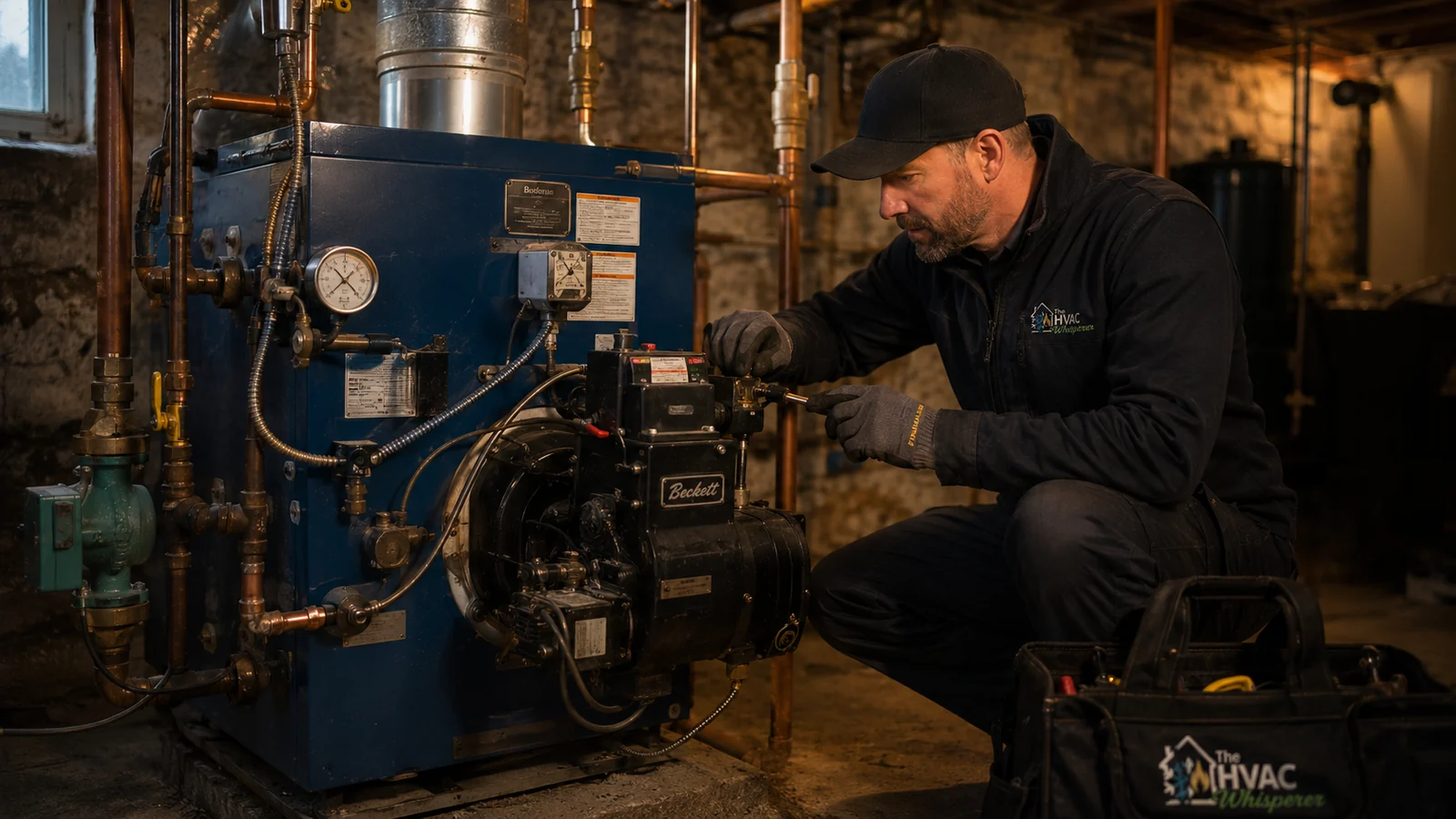 Oil burner service and repair for fuel-oil heating systems