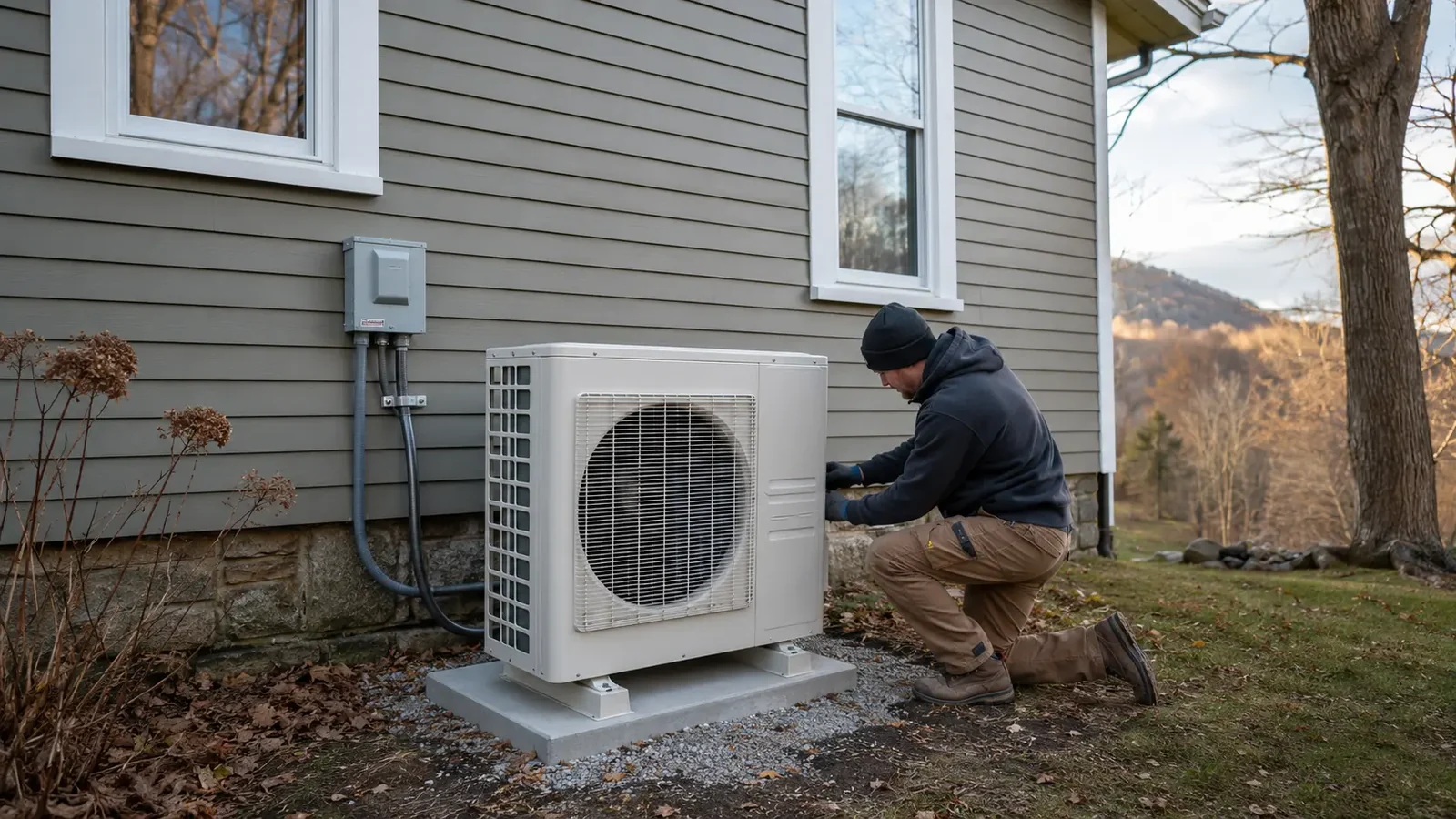 Cold Climate Heat Pump Installation in an Upstate New York home