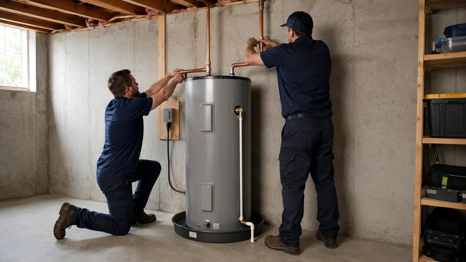 Heat Pump Water Heater Installation in an Upstate New York home