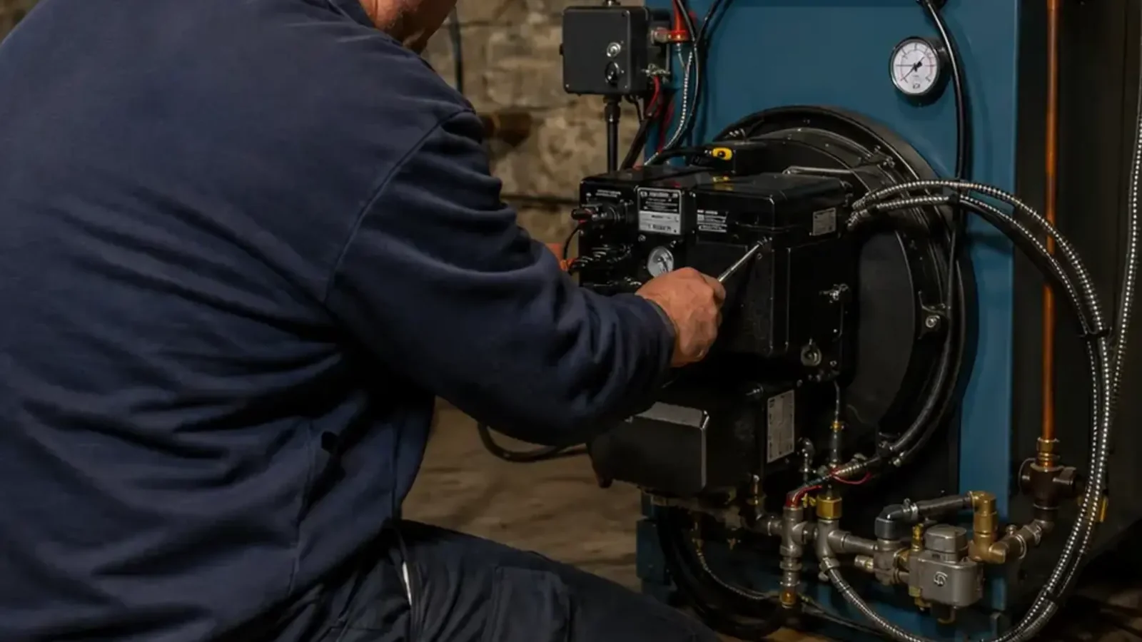 Oil Burner Repair in an Upstate New York home
